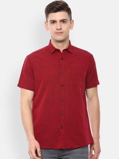 

Louis Philippe Sport Men Red Slim Fit Solid Casual Shirt