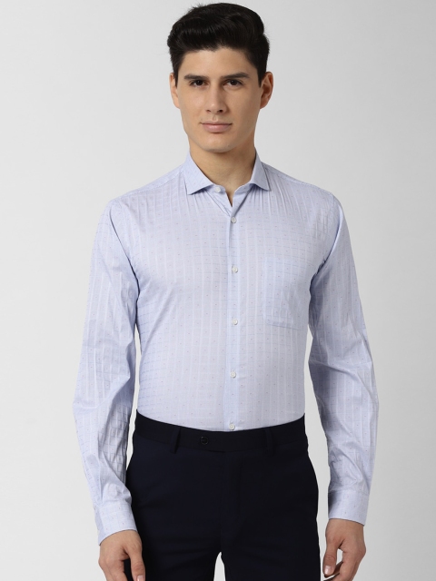 

Peter England Men Blue Slim Fit Checked Formal Shirt