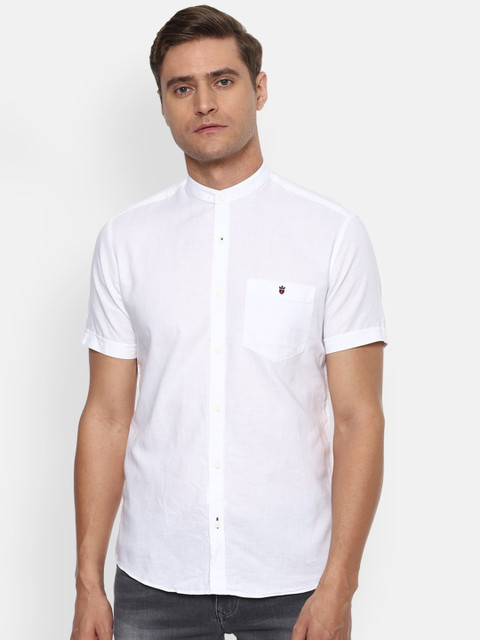 

Louis Philippe Sport Men White Slim Fit Solid Casual Shirt