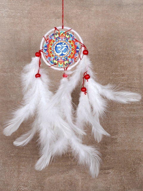 

Rooh Multicoloured Handmade Om Dream Catcher, Multi
