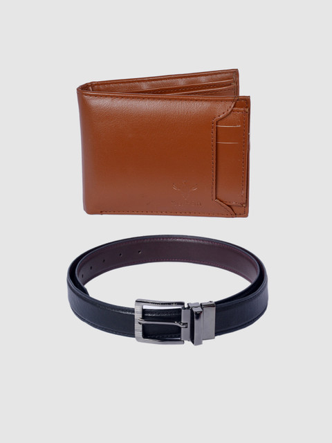 

Krosshorn Men Tan Brown Leather Accessory Gift Set