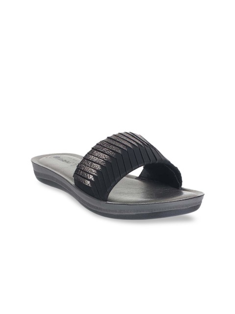 

Inblu Women Black Embellished Open Toe Flats