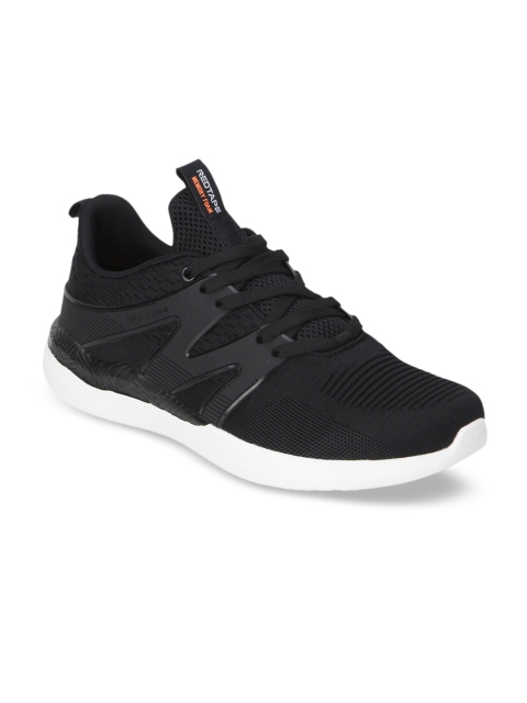 

Red Tape Men Black Textile Walking Shoes