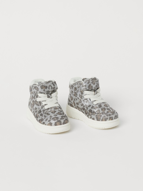 

H&M Kids Silver-Toned Glittery Trainers