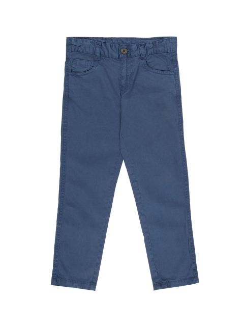 

Cherokee Boys Blue Regular Fit Solid Regular Trousers