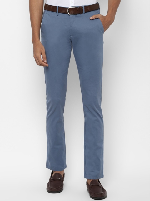 

Allen Solly Men Blue Slim Fit Printed Formal Trousers