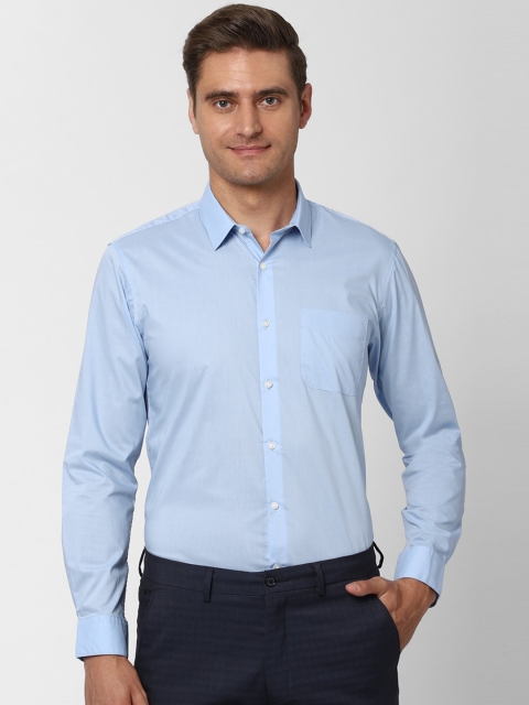 

Peter England Men Blue Regular Fit Solid Formal Shirt