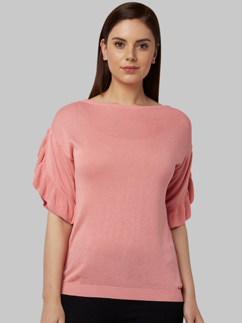 

Park Avenue Woman Women Pink Solid Top