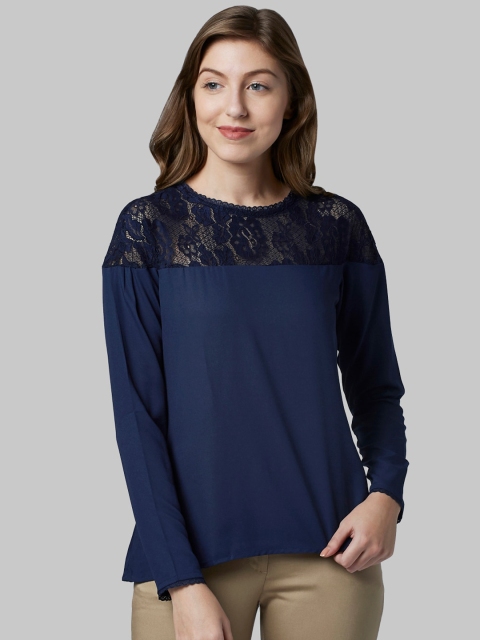 

Park Avenue Woman Blue Solid Top