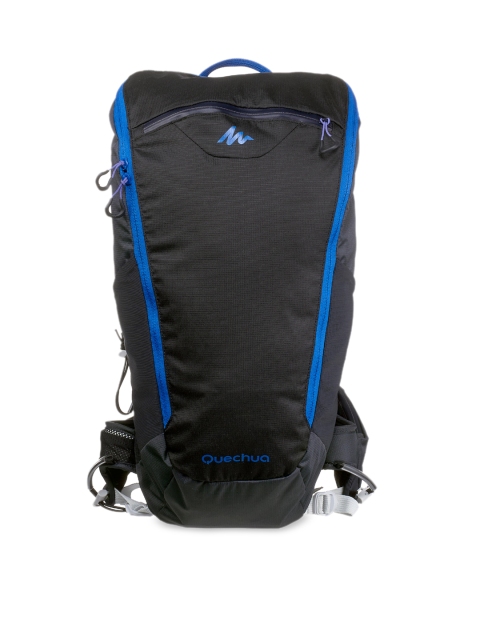 

Quechua By Decathlon Unisex Black & Blue Solid Hiking Backpack