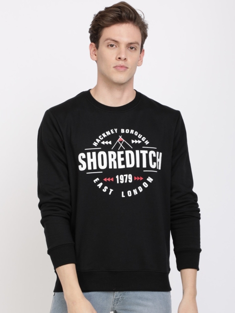 

IVOC Men Black & White Printed Sweatshirt