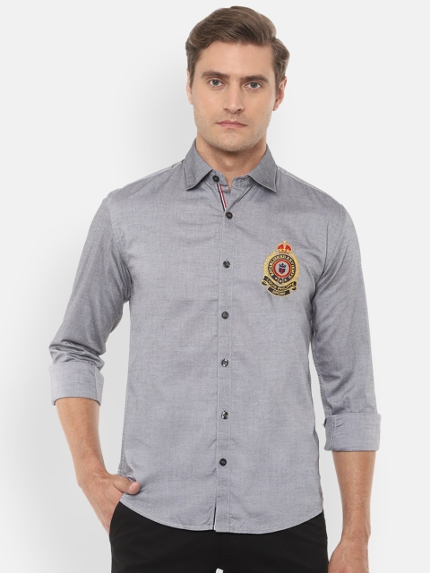 

Louis Philippe Sport Men Grey Slim Fit Solid Casual Shirt