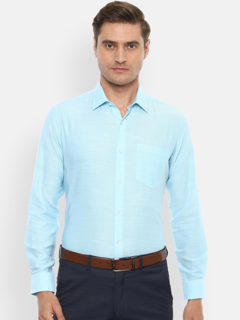 

Van Heusen Men Blue Slim Fit Solid Formal Shirt