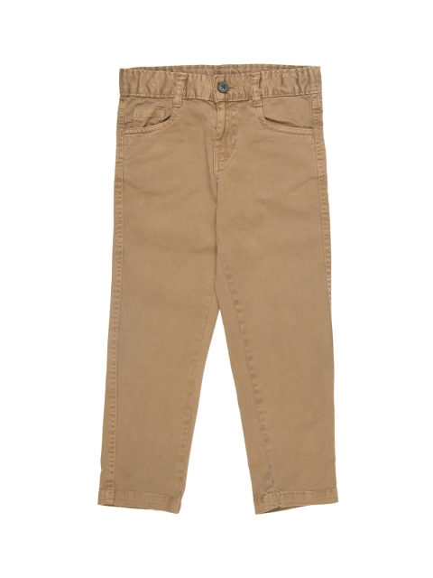 

Cherokee Boys Brown Solid Regular Trousers