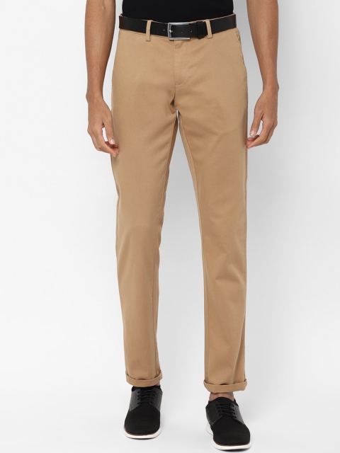

Allen Solly Men Khaki Slim Fit Solid Regular Trousers