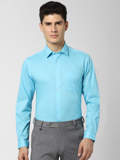 

Peter England Men Blue Slim Fit Solid Formal Shirt