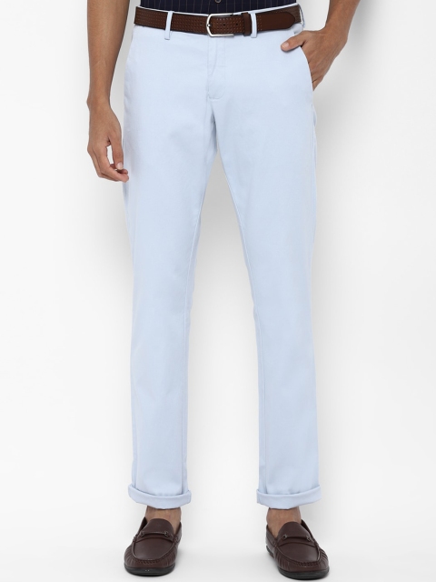 

Allen Solly Men Blue Slim Fit Solid Regular Trousers