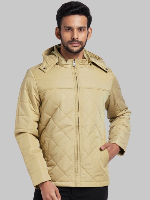 

Parx Men Beige Solid Padded Jacket