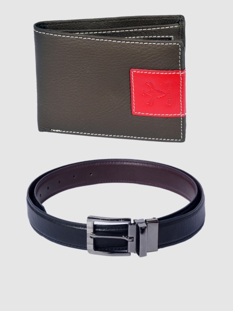 

Krosshorn Men Belt & Wallet Accessory Gift Set, Brown