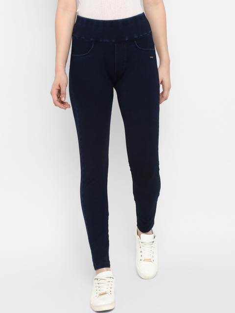 

FOSH Women Blue Washed Skinny-Fit Denim Jeggings