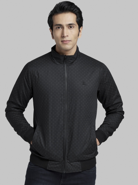 

Parx Men Black Printed Sporty Jacket