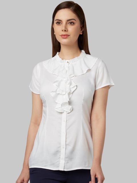 

Park Avenue Woman White Solid Top
