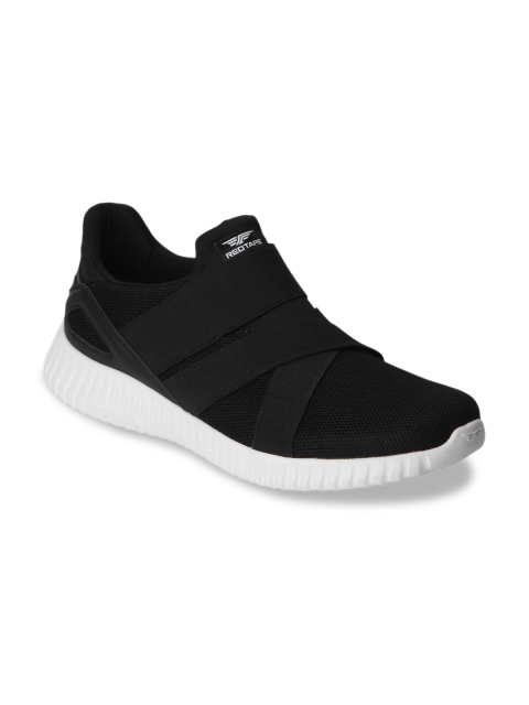 

Red Tape Men Black Textile Walking Shoes