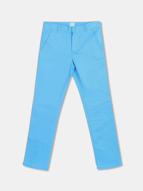 

The Childrens Place Boys Blue Skinny Fit Solid Chinos
