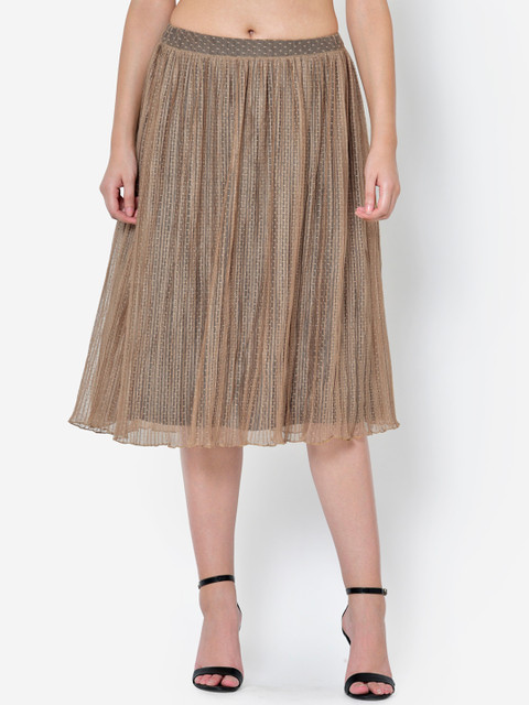 

Martini Women Beige Pleated Skirt
