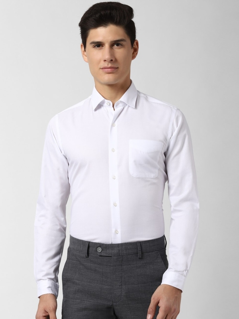 

Peter England Men White Regular Fit Solid Formal Shirt
