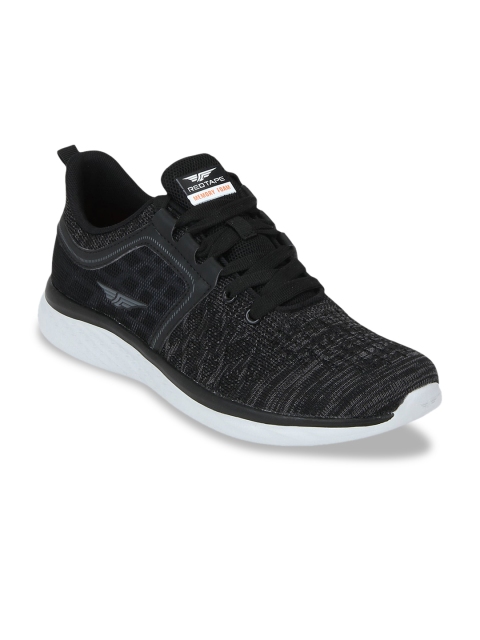 

Red Tape Men Black Textile Walking Shoes