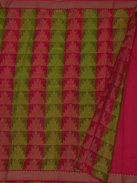 

Pothys Magenta Printed Poly Georgette Saree