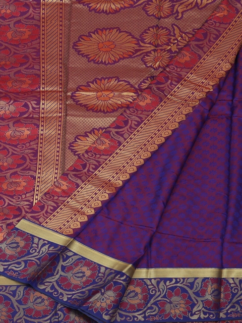 

Pothys Red & Purple Art Silk Woven Design Saree