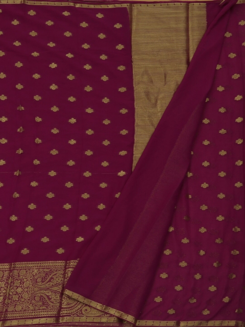

Pothys Violet Woven Design Poly Georgette Saree