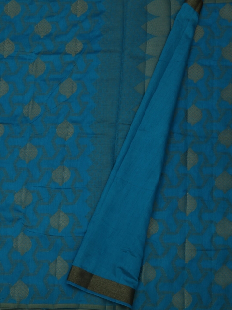 

Pothys Blue & Gold-Coloured Jute Silk Woven Design Saree