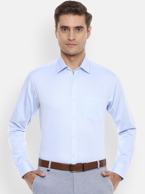 

Van Heusen Men Blue Regular Fit Printed Formal Shirt
