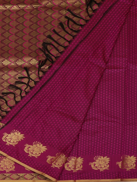

Pothys Magenta Printed Art Silk Saree