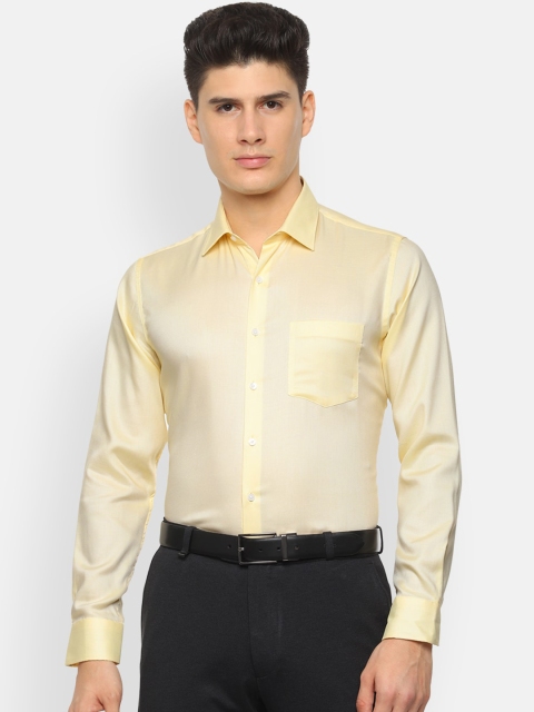 

Van Heusen Men Yellow Slim Fit Solid Formal Shirt