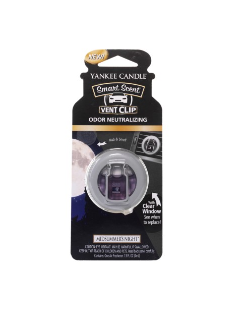 

YANKEE CANDLE Midsummers Night Smart Scent Vent Clip Air Freshener, Black