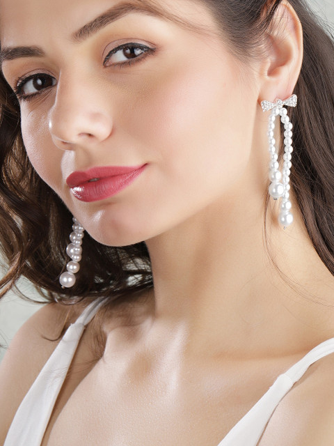 

TOKYO TALKIES X rubans FASHION ACCESSORIES White Silver-Plated Classic Studs