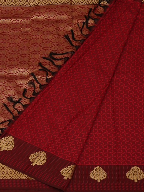

Pothys Red Printed Art Silk Saree
