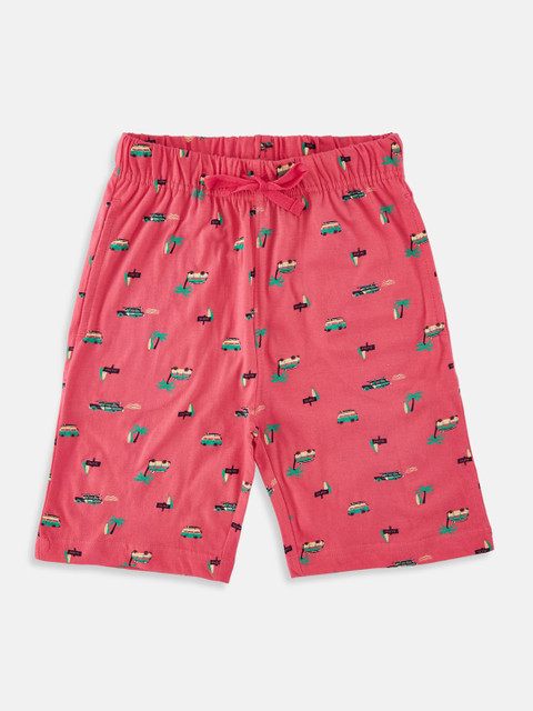 

CHALK by Pantaloons Boys Coral Printed Regular Fit Regular Shorts