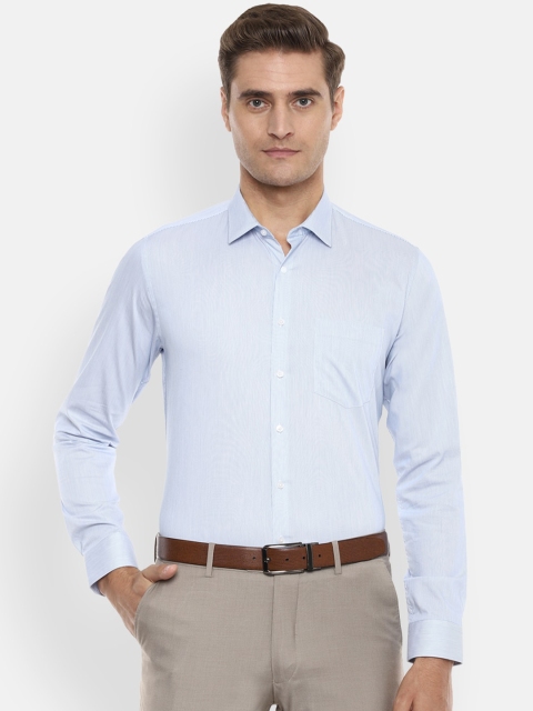 

Van Heusen Men Blue & White Slim Fit Striped Formal Shirt