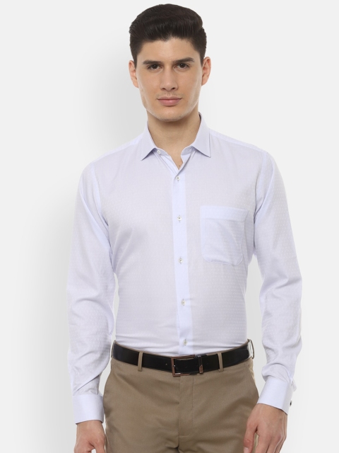 

Van Heusen Men Blue Slim Fit Solid Formal Shirt