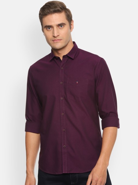 

Louis Philippe Sport Men Purple Slim Fit Solid Casual Shirt