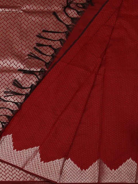 

Pothys Red Woven Design Art Silk Saree