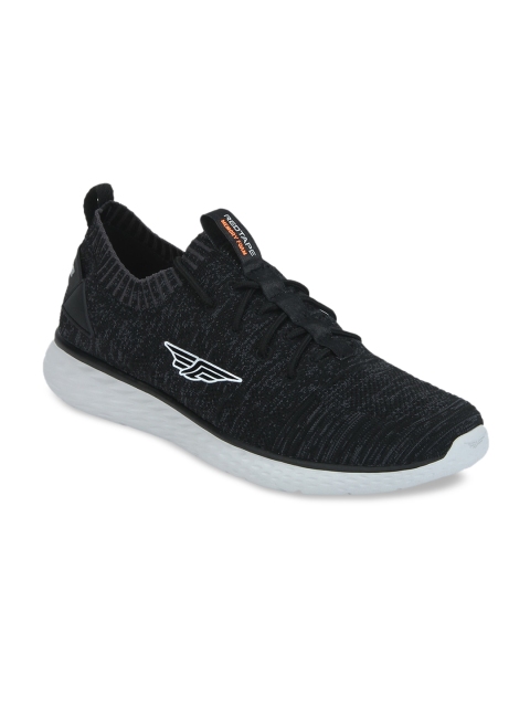 

Red Tape Men Black Textile Walking Shoes