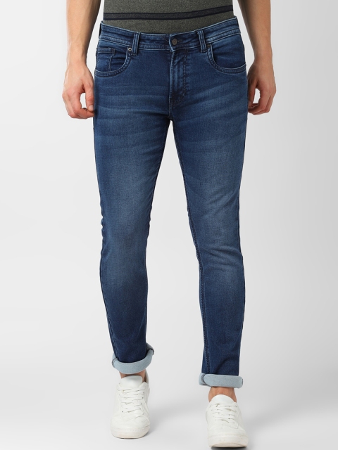 

Peter England Casuals Men Blue Skinny Fit Mid-Rise Clean Look Stretchable Jeans
