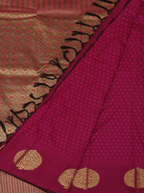 Pothys Magenta Woven Design Art Silk Saree