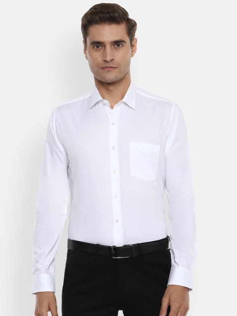 

Van Heusen Men White Slim Fit Solid Formal Shirt